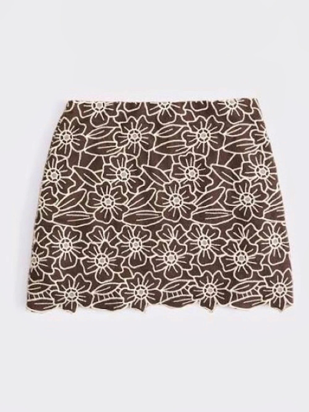 NWT Abercrombie Scarlett Embroidered Mini Skort